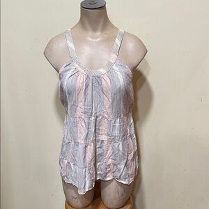 Odille Pink and cream Striped top